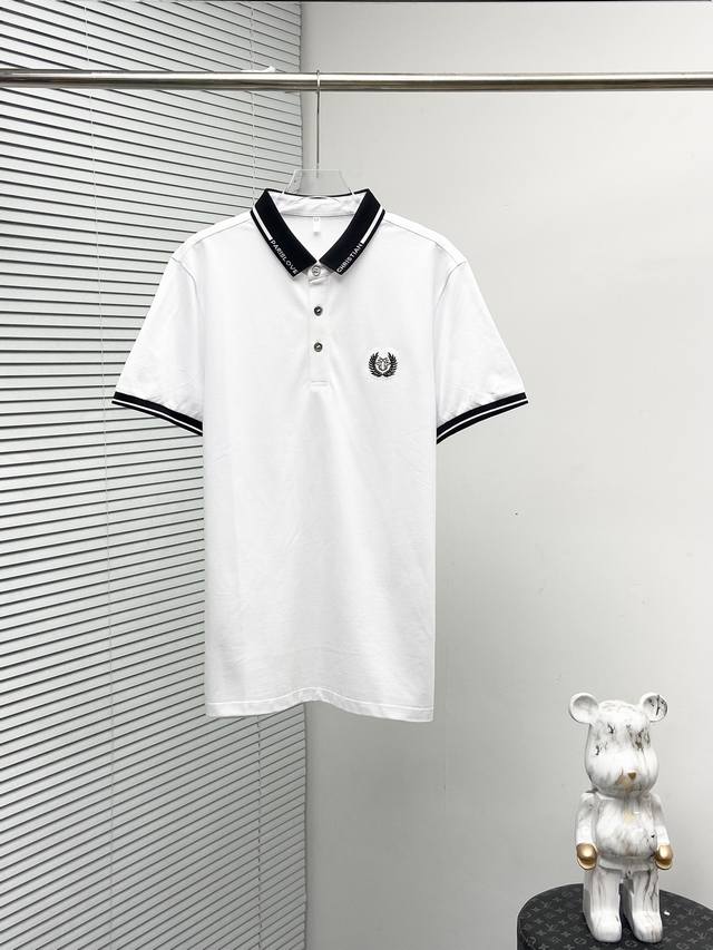 Dior 24Ss春夏新款翻领polo衫 采用原版zp一致定制纯棉珠地面料螺纹同缸定染零色差yb一样克重250G独家品质区别通货欢迎对比码数m-3Xl - 点击图像关闭