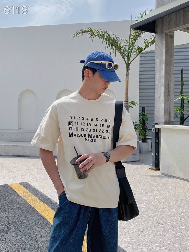 Maison Margiela 马吉拉 面料：纯棉 320G 颜色：灰色 黑色 杏色 尺码：M L Xl Xxl 3Xl 男女同款