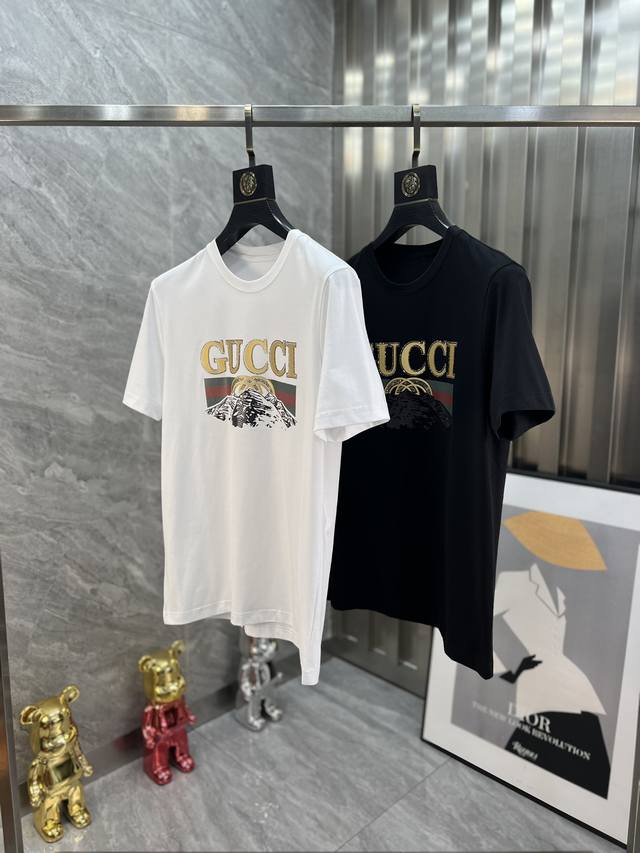 Gucci 古奇 春夏新品 三标齐全 T恤短袖 好货不用过多介绍 看细节 专柜码数：M-6Xl 175 140建议l 最大穿230斤