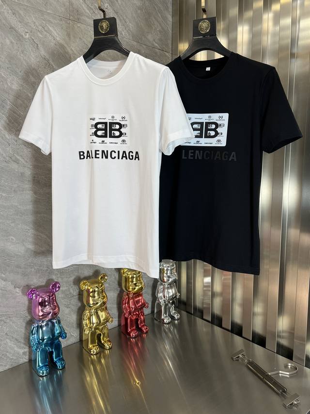 Balenciaga 巴黎世家 春夏新品 三标齐全 T恤短袖 好货不用过多介绍 看细节 专柜码数：M-6Xl 175 140建议xl 最大穿230斤