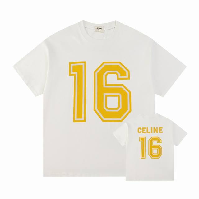 Celine 24Ss夏季新款系列简约字母logo印花， 官网同步，专柜纯棉面料！贴肤舒适，耐看又好穿，经典简约logo设计，原厂工艺一丝不苟，定制270G同缸