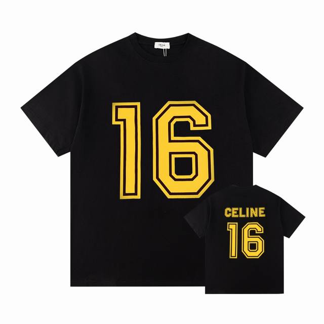 Celine 24Ss夏季新款系列简约字母logo印花， 官网同步，专柜纯棉面料！贴肤舒适，耐看又好穿，经典简约logo设计，原厂工艺一丝不苟，定制270G同缸