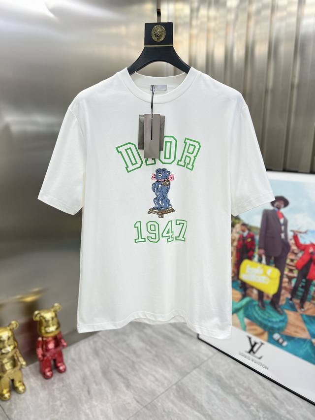 Dior 迪奥 2024春夏新品 三标齐全 圆领短袖t恤 好货不用过多介绍 看细节 专柜码数：S-Xl 175 140建议m