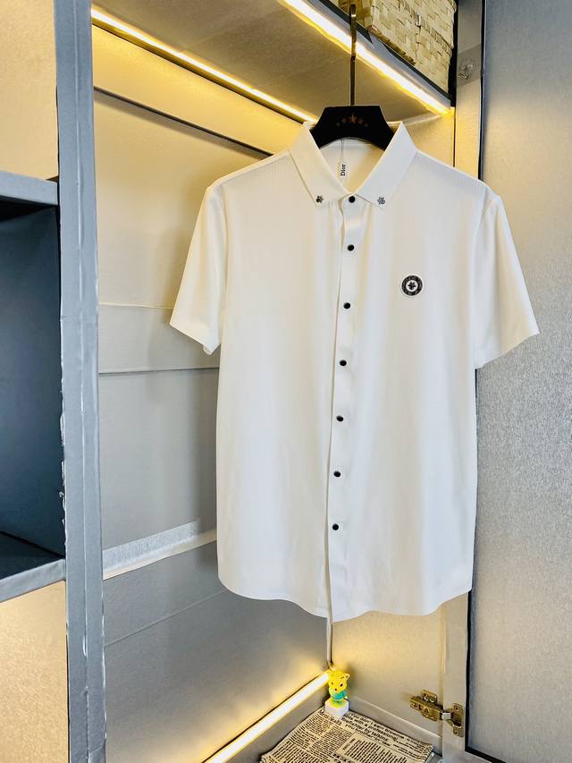 穿200斤迪奥dior 原单品质 2024最新款衣服 男装翻领短袖 精选专柜订制顶级进口面料 所有细节做工完美1比1复刻 还原正品百分百 原版五金 高端订制辅料