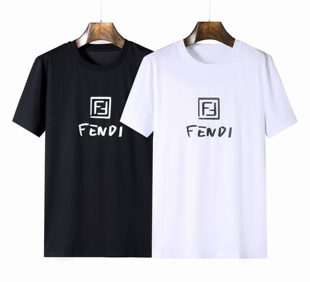 Fend* 2024春夏最新系列，经典时尚设计元素，为全新系列注入满满活力，简约大气，这款t恤衫用心甄选客供进口100%棉面料制成，面料手感亲肤柔软细腻，拥有着