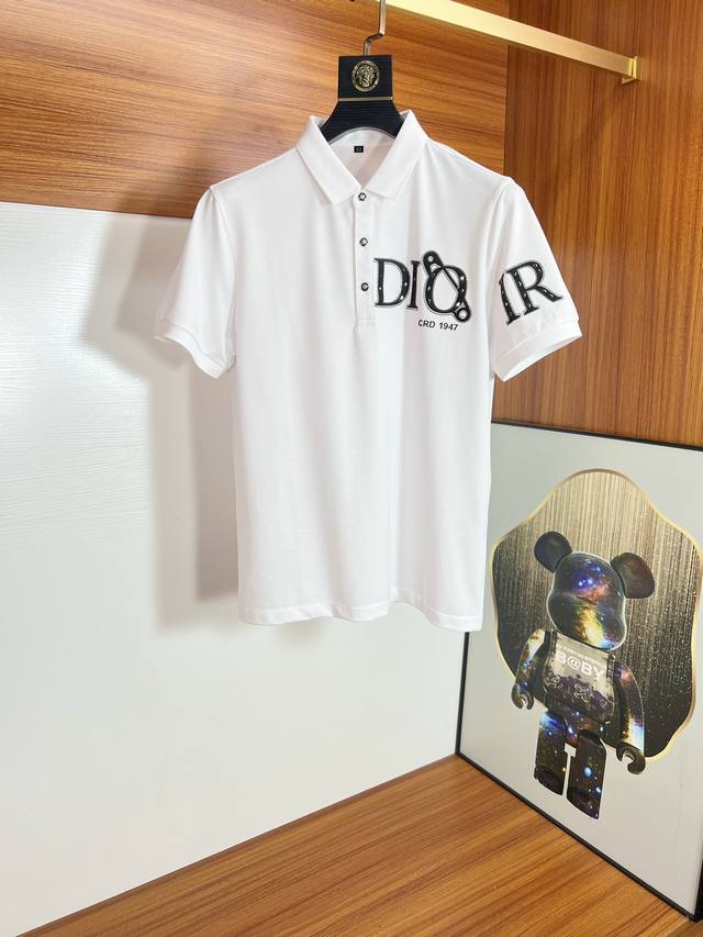 Dior 迪奥 2024春夏新品 三标齐全 翻领t恤短袖polo衫 好货不用过多介绍 看细节 专柜码数：M-3Xl 175 140建议l，