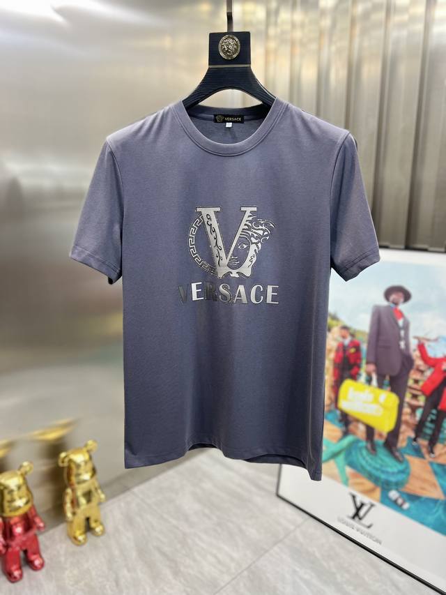 Versace 范思哲 2024春夏新品 三标齐全 T恤短袖 好货不用过多介绍 看细节 专柜码数：M-6Xl 175 140建议xl 最大穿220