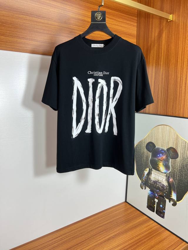 Dior 迪奥 2024年春夏新品上新 三标齐全 圆领短袖t恤 好货不用过多介绍 看细节 专柜码数：S-Xxl 175 140建议m