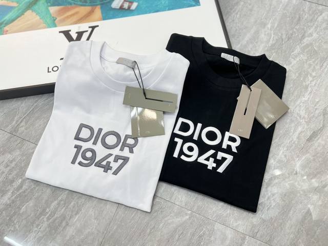 Dior 迪奥 2024春夏新品 三标齐全 圆领短袖t恤 好货不用过多介绍 看细节 专柜码数：S-Xl 175 140建议m