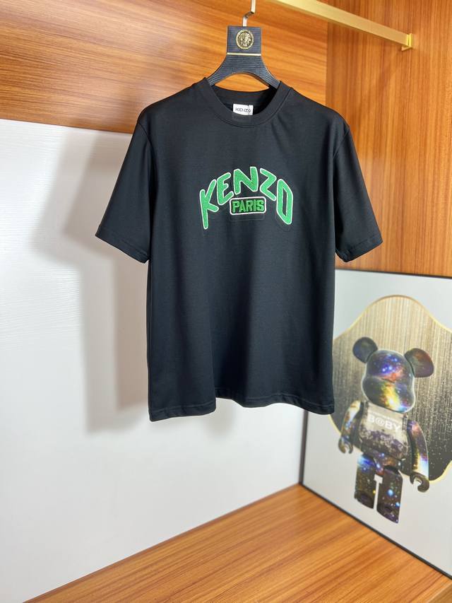 Kenzo 2024年春夏新品上新 三标齐全 圆领短袖t恤 好货不用过多介绍 看细节 专柜码数：S-Xl 175 140建议m