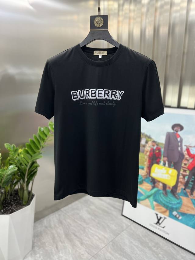 Burberry 巴宝莉 2024春夏新品 三标齐全 T恤短袖 好货不用过多介绍 看细节 专柜码数：M-6Xl 175 140建议xl 最大穿220