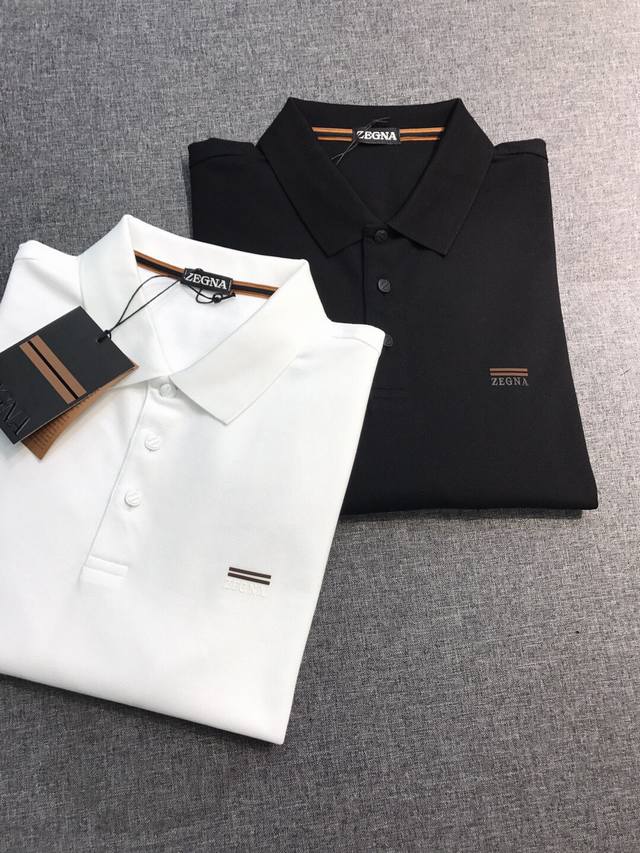 新品 -Ez家男士珠地棉商务休闲翻领polo衫，顶级洋行渠道货，纯正血统品质，高端原厂代工出品，24年春夏新款，完美口碑化产物！！ 品相与面料工艺都极为拔尖的一