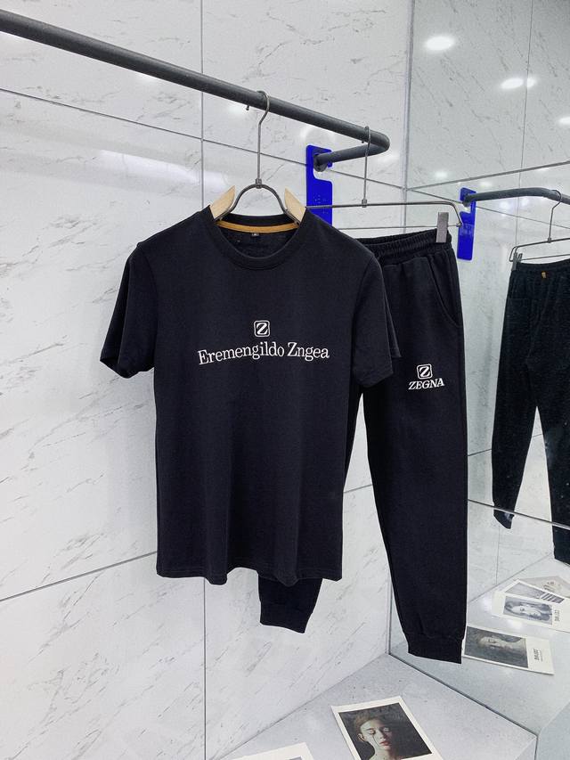 Ermenegildo Zegna 杰尼亚 2023Ss春夏新品 Go 运动休闲套装，甄选优质面料打造，舒适透气，质地超赞，客供五金辅料装饰，运动休闲于一身，无