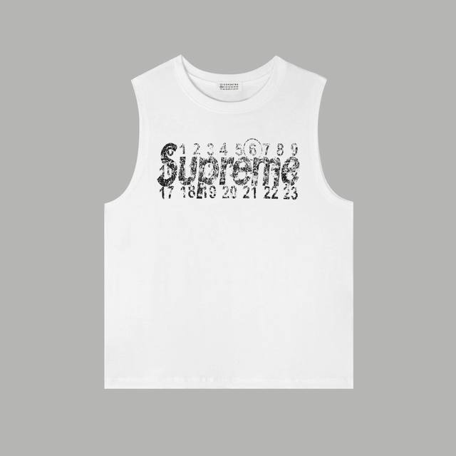 Mm6 Maison Margiela 马吉拉 2024Ss新款 Supreme Mm6 Maison Margiela 印花背心 购入原版开模打造，全套定制辅