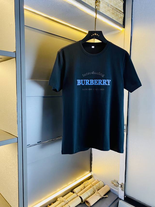 穿240斤 胖子福音 情侣款 码数：M-6Xl 巴宝莉burberry 原单品质 2024最新款 男装短袖t恤 衣服 精选专柜订制顶级丝光棉进口面料 所有细节做