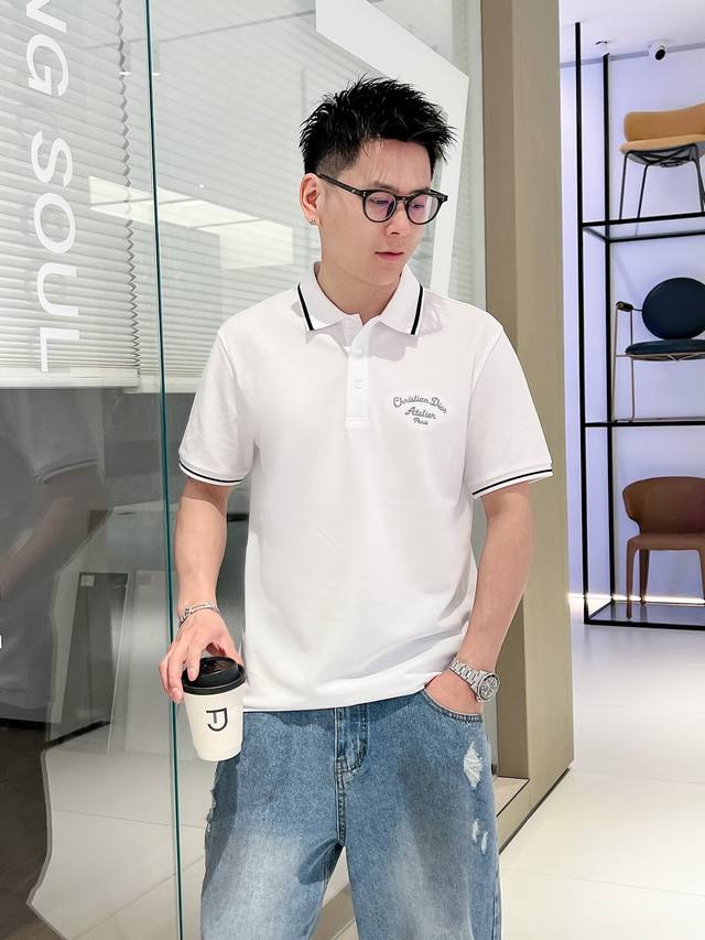 Dior2024Ss夏季新款 Logo男士翻领polo衫！经典商务男款，高端男装的天花板级别的商务男款！简约时尚大气不失优雅，单穿内搭体面过人，品质控 细节控的 - 点击图像关闭