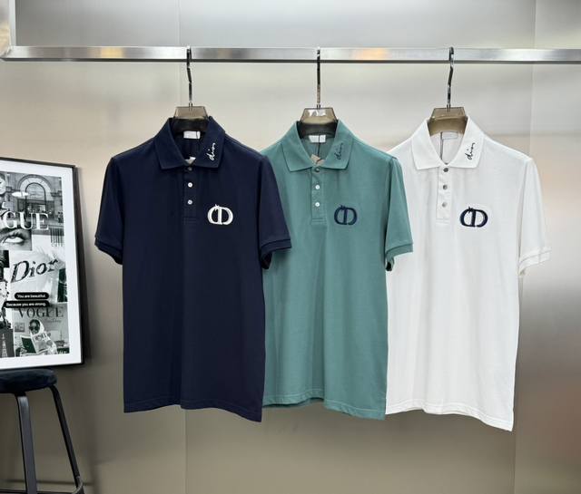 Dio*R2024新款polo 定制珠地棉高端版本。 刺绣工艺 S_Xl