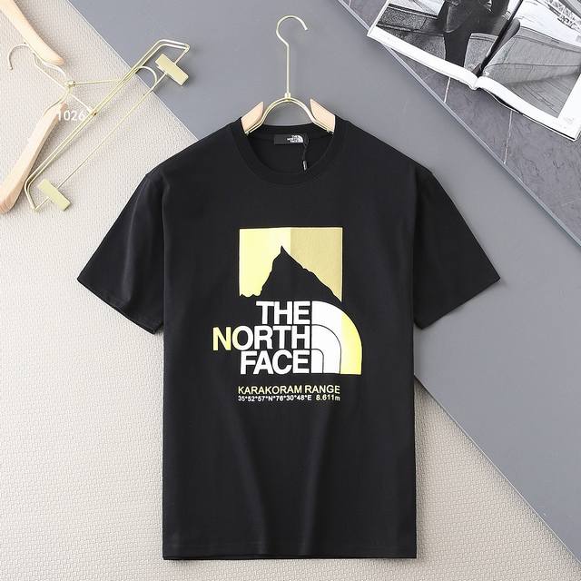 New｜The North Face短袖 面料：260G纯棉 颜色：黑色 白色 杏色 深灰色 尺码：M L Xl Xxl 3Xl 男女同款