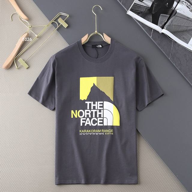 New｜The North Face短袖 面料：260G纯棉 颜色：黑色 白色 杏色 深灰色 尺码：M L Xl Xxl 3Xl 男女同款