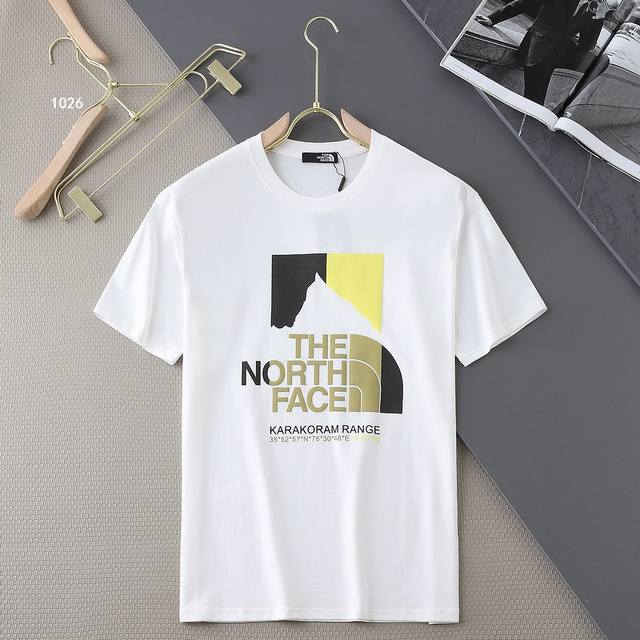 New｜The North Face短袖 面料：260G纯棉 颜色：黑色 白色 杏色 深灰色 尺码：M L Xl Xxl 3Xl 男女同款