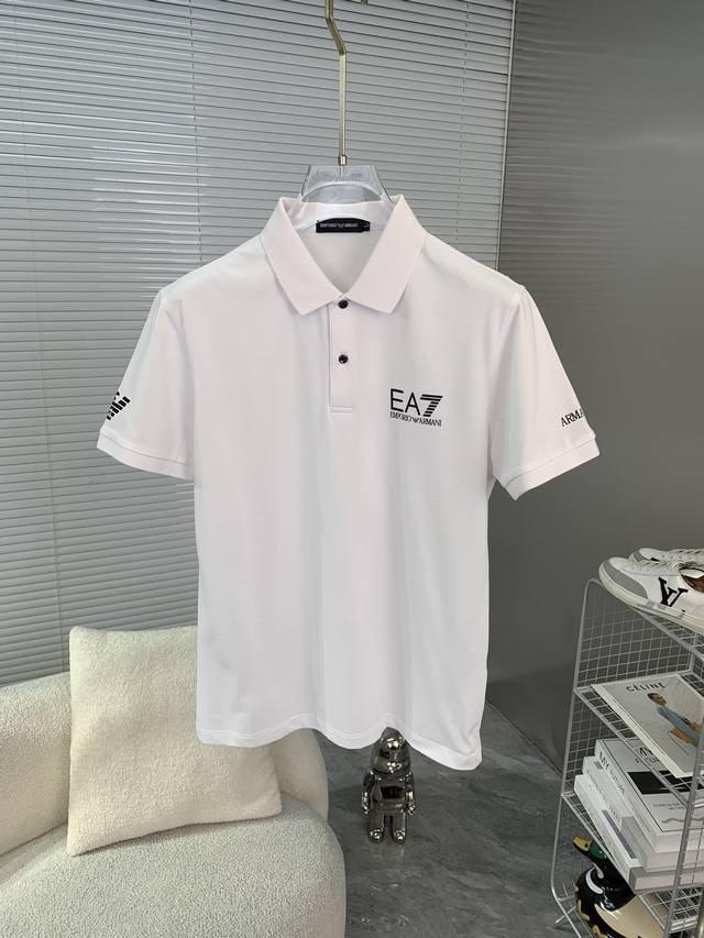 Armani阿玛尼 2024春夏新款男士原单翻领polo衫系列出货 简洁时尚百搭 高端品质 定制进口双股丝光珠地棉面料 穿着舒适 透气 档次高很有质感 简单大方