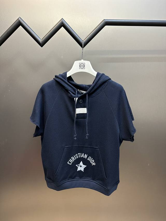 Dior 迪奥 五角星连帽短袖 Size：S M L