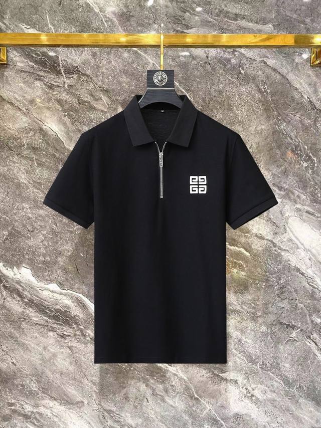 纪梵希 新品上市！2024Ss夏季新款字母logo男士翻领polo衫！经典商务男款，高端男装的天花板级别的商务男款！简约时尚大气不失优雅，单穿内搭体面过人，品质