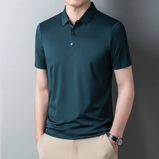 阿玛尼 高端精品桑蚕丝polo衫 尺码：M-4Xl，最大可穿210斤 介绍：夏季新款专柜同步新款polo衫 ，简单大方，手感和做工堪称完美，此款简约大方含有桑蚕