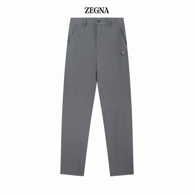 Zegna 杰尼亚春夏季新款 两色高品质薄款商务休闲时尚冰丝西裤 爽滑舒适抗皱无痕的好裤子 质感柔软 手感微弹 ，清凉冰丝裤 腰部松紧带， 版型设计时尚潮流 走