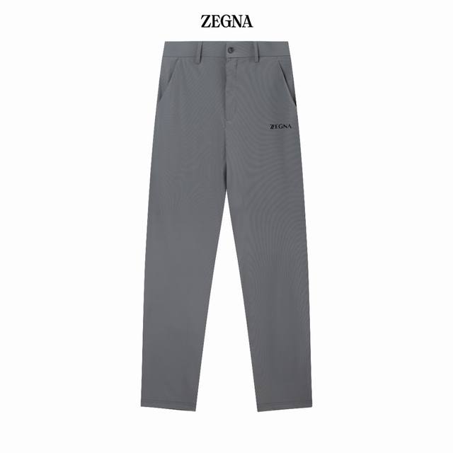 Zegna 杰尼亚春夏季新款 两色高品质薄款商务休闲时尚冰丝西裤 爽滑舒适抗皱无痕的好裤子 质感柔软 手感微弹 ，清凉冰丝裤 腰部松紧带， 版型设计时尚潮流 走