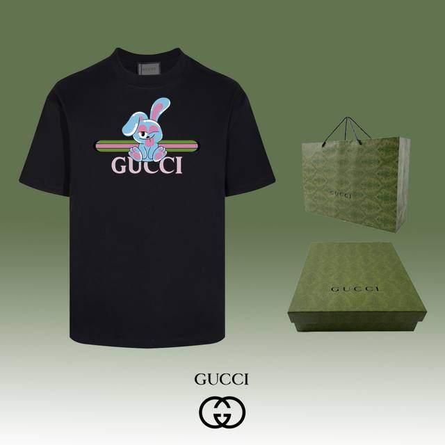 顶级代工品质 Gucci~古驰 24Ss 经典t恤短袖 不需要所谓烂大街的华丽文案 主打品质 - 面料经过2次高温缩水固色 不变形不缩水不起球 -正确os版型