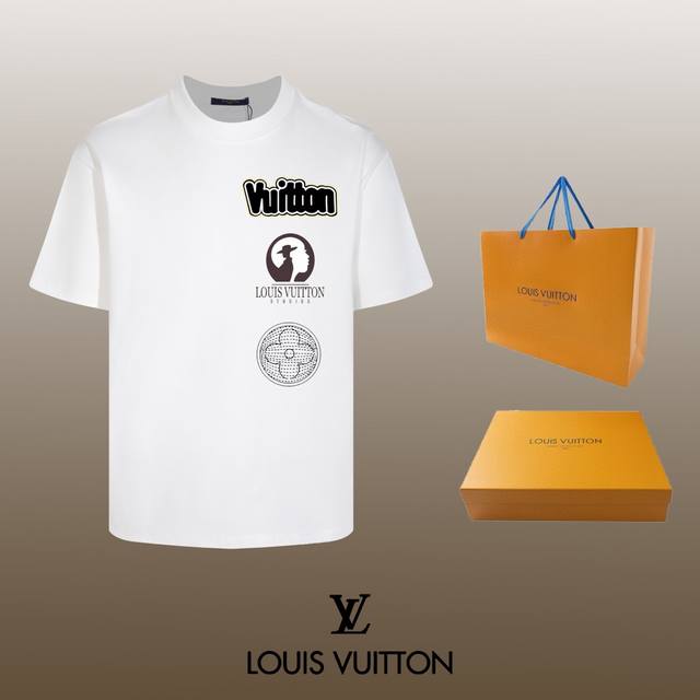 顶级代工品质 Louis Vuitton 路易威登 24Ss 经典t恤短袖 不需要所谓烂大街的华丽文案 主打品质 - 面料经过2次高温缩水固色 不变形不缩水不起