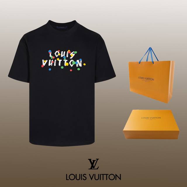 顶级代工品质 Louis Vuitton 路易威登 24Ss 经典t恤短袖 不需要所谓烂大街的华丽文案 主打品质 - 面料经过2次高温缩水固色 不变形不缩水不起