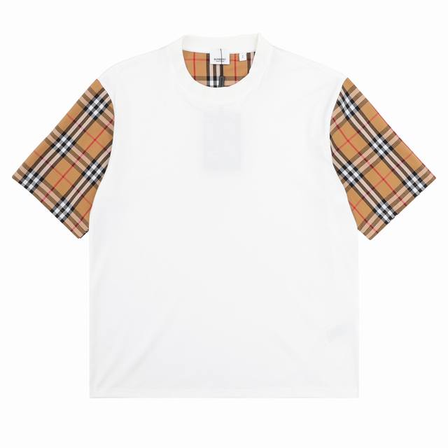 Burberry 巴宝莉 格子袖短袖t恤 Size：S-L