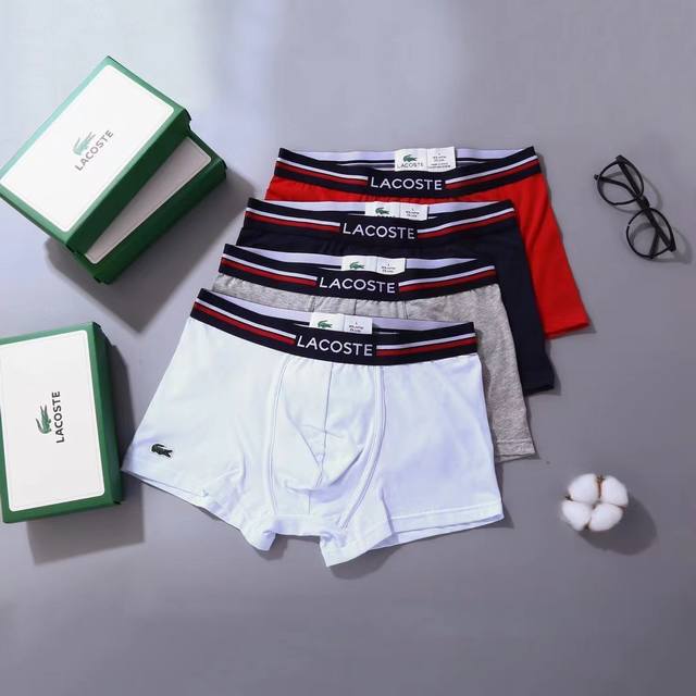 新品！Lacoste 鳄鱼 原单品质 官网&专柜在售款贴身内裤. 原单优质面料，轻柔贴身，呵护肌肤舒适柔软，带给你就是不一样的感觉 男士们的至爱 自信男人和成功