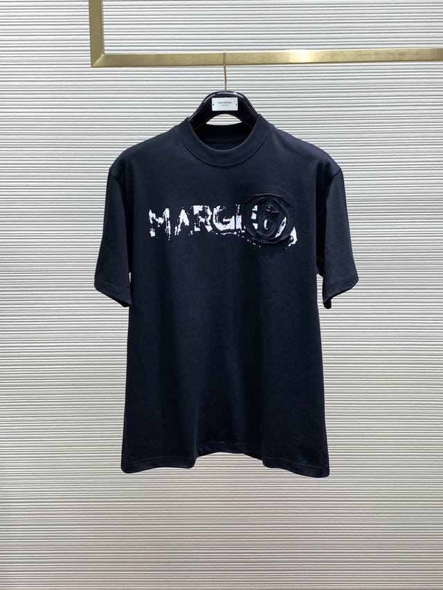 Maison Margiela马吉拉，2024夏季最新品，专柜同步有售，原单狠货，时尚休闲圆领短袖t恤，上身舒适！吸睛而有亮点，采用进口原版面料，顶级印花工艺字