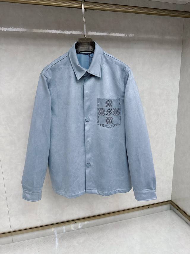 Lv 24新款鹿皮绒夹克外套 Size：M L Xl Xxl Xxxl