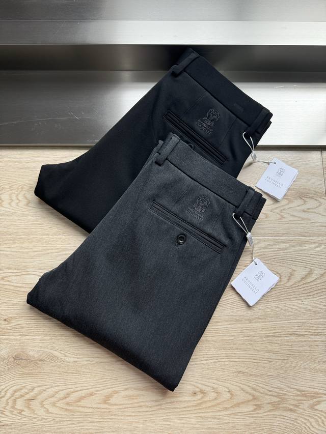 Brunello Cucinelli 古奇拉利 24秋冬商务休闲裤 磨毛厚款 Size : 29-40