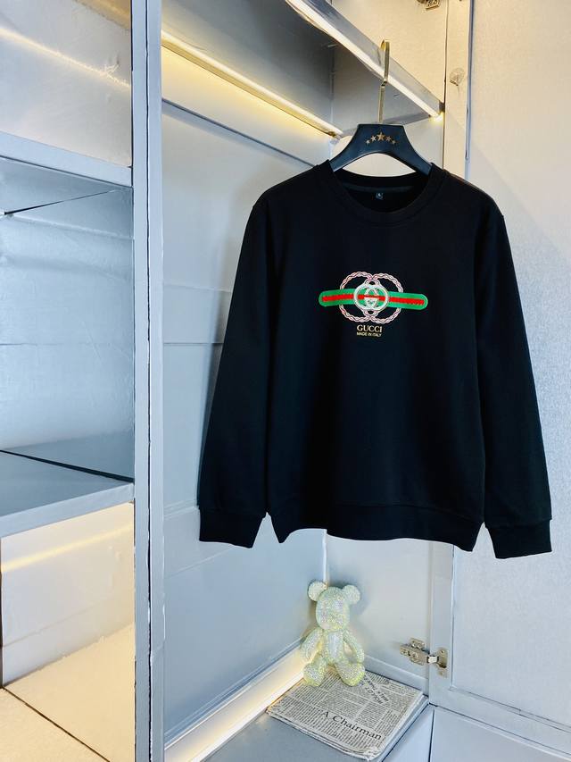 官网款可穿200斤胖子福音 古奇gucci 原单品质 三标齐全 2024最新款 衣服男装卫衣t恤 精选专柜订制顶级双丝光棉进口面料 所有细节做工完美1比1复刻