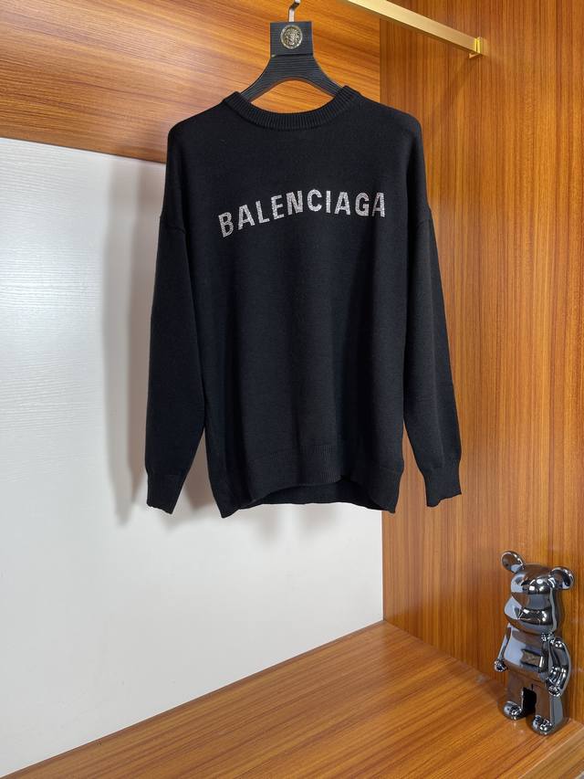 Balenciaga 巴黎世家 2024年春夏新品上新 三标齐全 圆领毛衫毛衣 好货不用过多介绍 看细节 专柜码数：S-Xxl 175 140建议m，