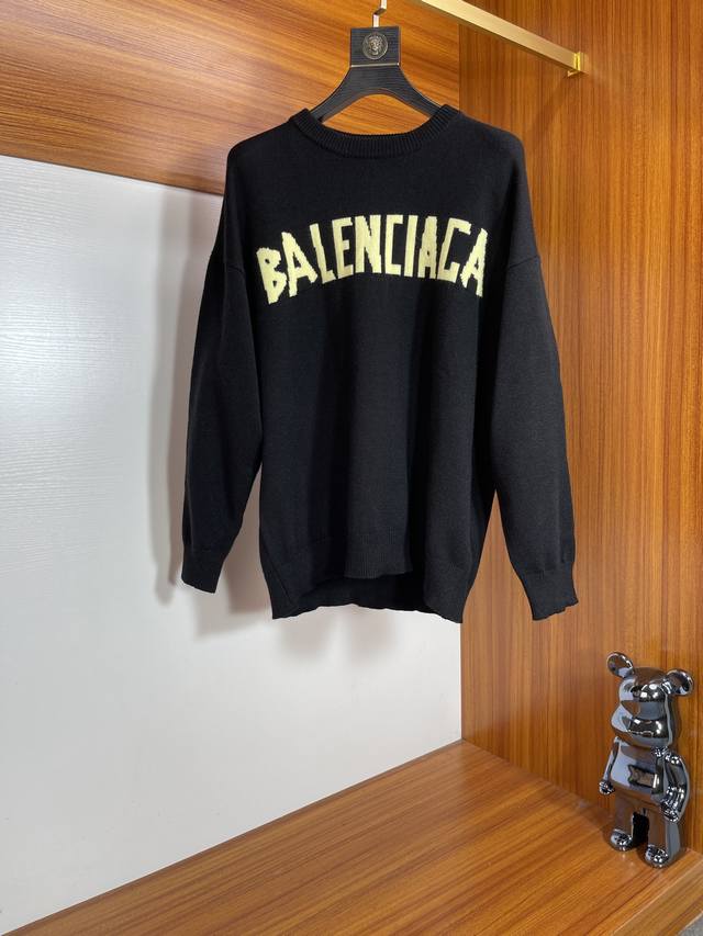 Balenciaga 巴黎世家 2024年春夏新品上新 三标齐全 圆领毛衫毛衣 好货不用过多介绍 看细节 专柜码数：S-Xxl 175 140建议m，