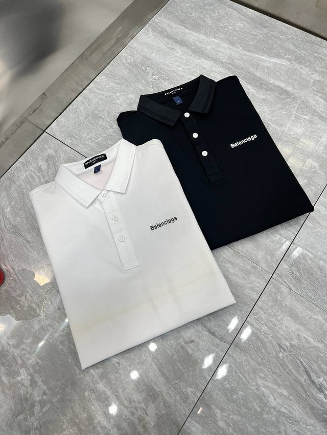 Balenciaga 巴黎世家 2024春夏新品 三标齐全 翻领短袖polo衫 好货不用过多介绍 看细节 专柜码数：M-4Xl 175 140建议l，