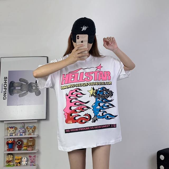 H303#Hellstar Pixel Tee 地狱之星新款潮牌短袖