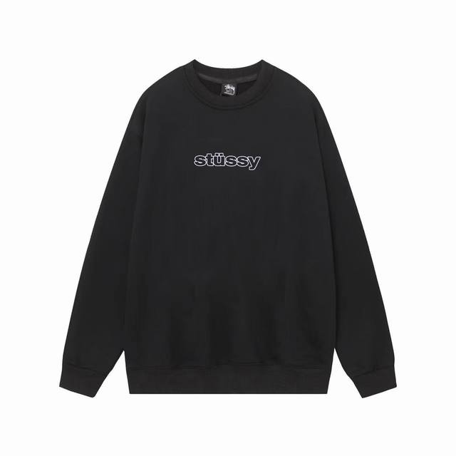 款号hn107 高品质版本，区别通货 Stussy 斯图西 双s型链条字母印花男女短袖t恤 面料精选390克毛圈面料 手感柔软舒适 吸汗透气.高克重 百搭款