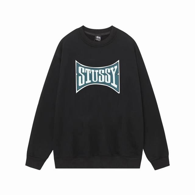 款号hn110 高品质版本，区别通货 Stussy 斯图西 Champion Pigment Dyed Tee字母印花男女卫衣 面料精选390克毛圈面料 手感