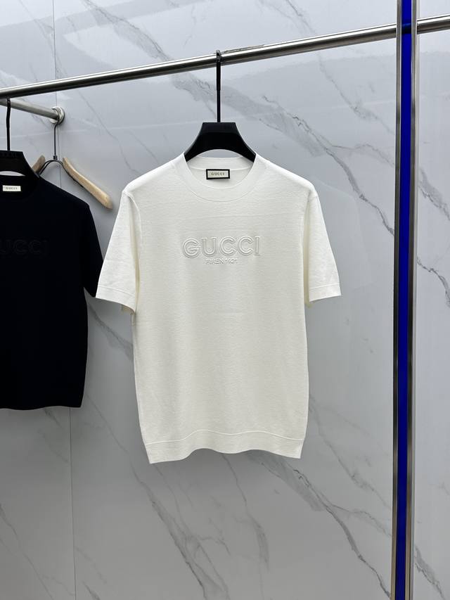 品质好款gucci 古驰 2024Ss秋冬半袖针织毛衫系列！休闲商务外穿 内搭必备款，精选上等-精纺绵羊毛混纺面料，面料手感细腻，贴身舒适不扎肉，上身版型好