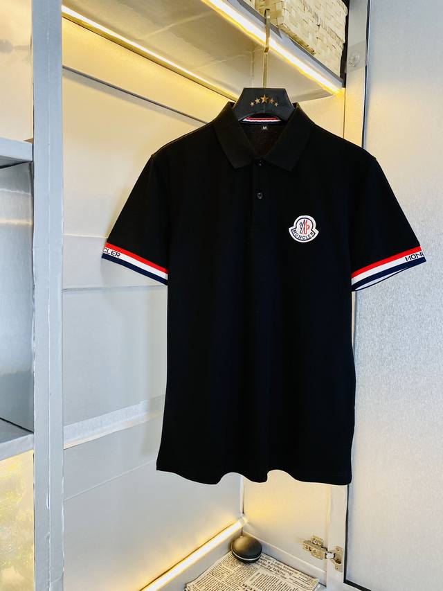 穿200斤蒙口moncler 原单品质 2024最新款衣服 男装翻领短袖 精选专柜订制顶级朱地丝光棉进口面料 所有细节做工完美1比1复刻 还原正品百分百 原版五