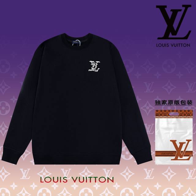 顶级版本 官网品质 路易威登 Louis Vuitton 现货秒发 2024秋冬新款毛圈卫衣 搭配重工高端数码3D个性logo印花工艺，设计独特，做工细致完美高