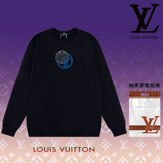 顶级版本 官网品质 路易威登 Louis Vuitton 现货秒发 2024秋冬新款毛圈卫衣 搭配重工高端数码3D个性logo印花工艺，设计独特，做工细致完美高