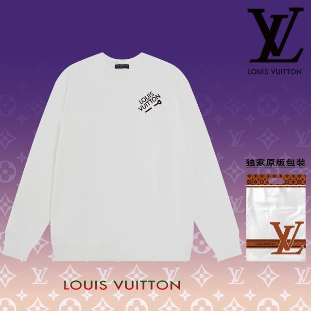 顶级版本 官网品质 路易威登 Louis Vuitton 现货秒发 2024秋冬新款毛圈卫衣 搭配重工高端数码3D个性logo印花工艺，设计独特，做工细致完美高